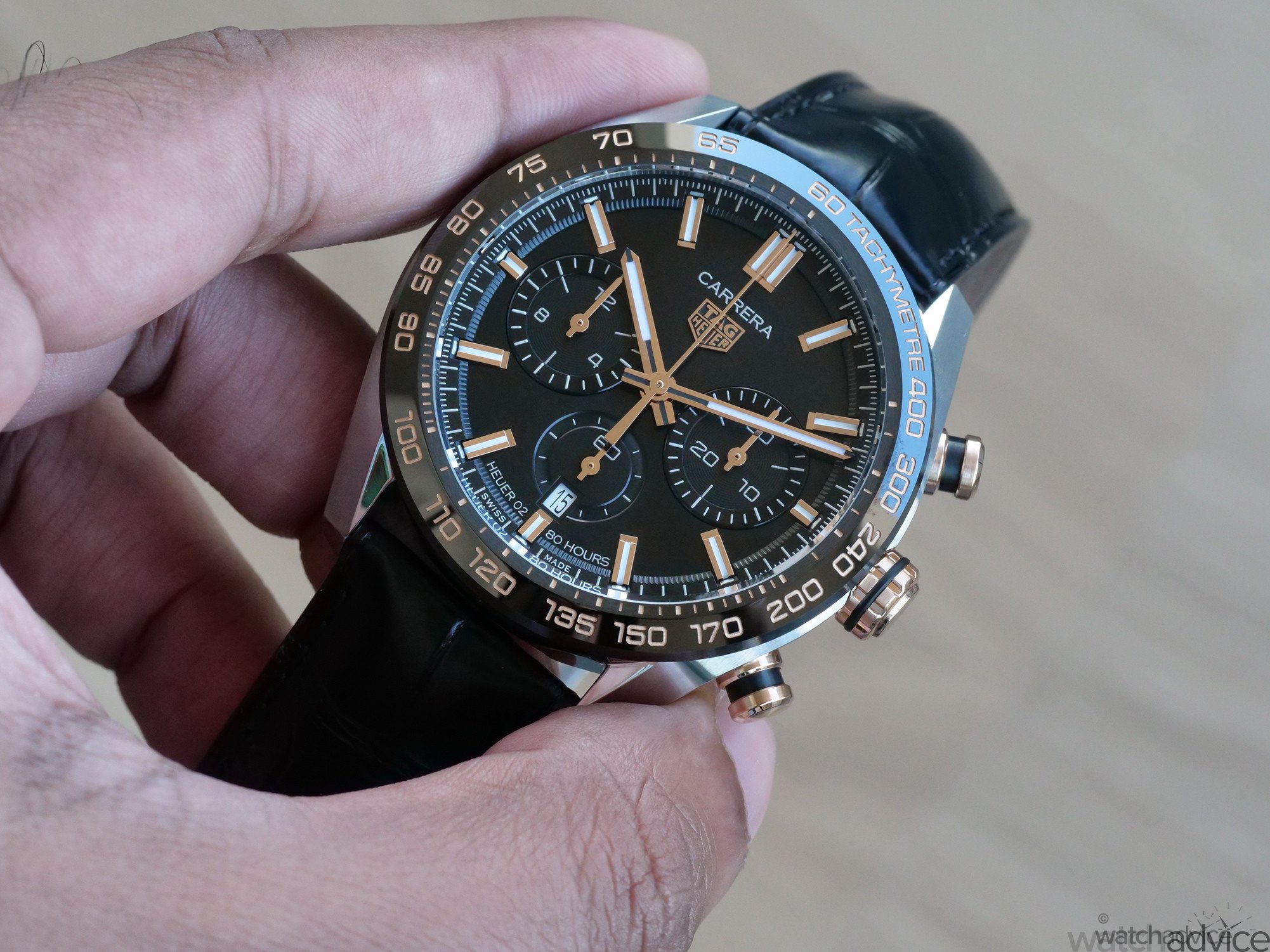 TAG Heuer Unveils Carrera Chronograph Watch In Black And Gold